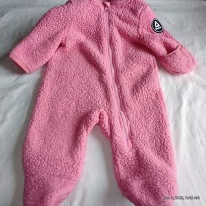 Baby Reebok Pink Footie Onesie  3-6 Months